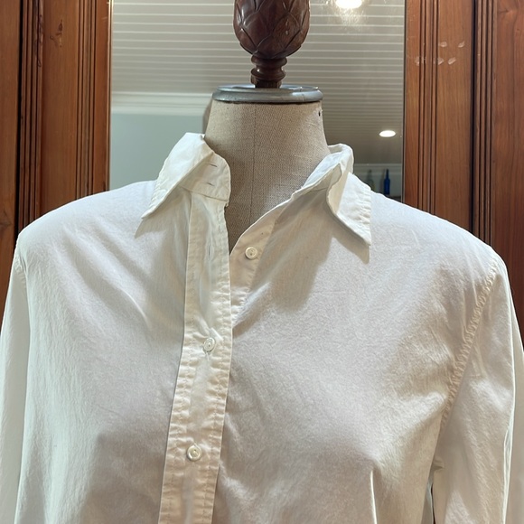 Vintage 90s the Limited white button-down shirt 100% cotton womens size M medium - Picture 2 of 10